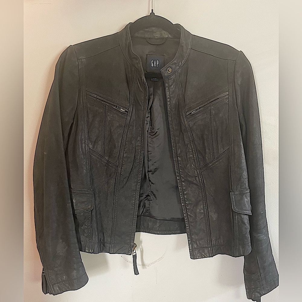 Gap Vintage 90’s Leather Moto Jacket